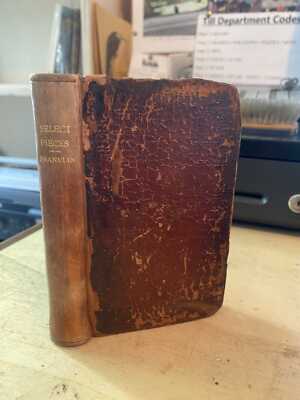 Benjamin Franklin: Select Pieces w/ Rochefoucault Maxims & more 1801-2 Good HB