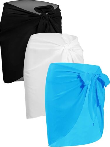 3 pièces enveloppement plage sarongs femmes couvertures maillots de bain enveloppements pour vacances - Photo 1 sur 12