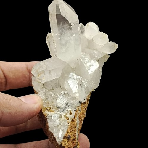 Pyrite Quartz crystal cluster - reiki healing crystal stones Home Decor Crystal - Picture 4 of 4