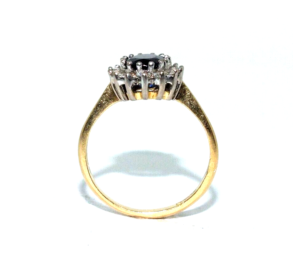 Bague En Or Jaune 9 Carats Avec Diamant Solitaire 0.25ct - Taille UK L, Occasion