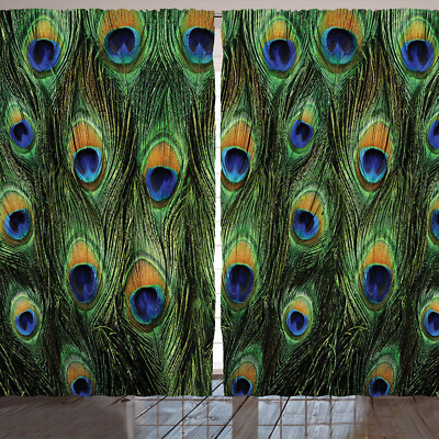 Pfau Rustikale Gardine Exotic Animal Feathers