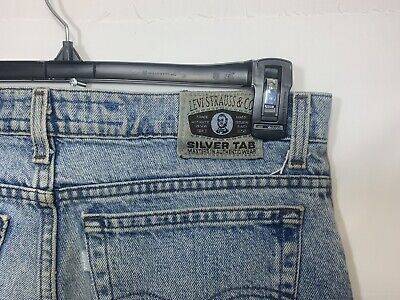 Levi's Silver Tab 512 Mens Jeans Slim Fit Blue Denim Vintage Levi's Silver Tab 512 Mens Jeans Slim Fit Blue Denim Vintage