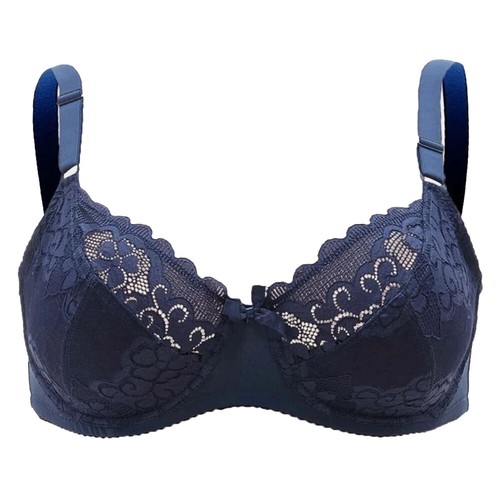 Flat-chested Lady Bras 36-56AA ABCD Underwire Brassiere Lace Sissy Sexy Lingerie - Picture 3 of 16