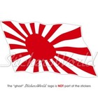 JAPAN Imperial Japanese Navy IJN WW2 Rising Sun Flying Flag 140mm Sticker Decal