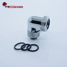 FreezeMod G1/4" 90 Degree 14mm Fitting Compression Rotary Multi-Link Adapter CHR