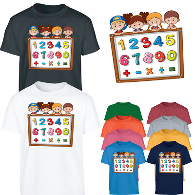 Mathe Symbol Mathe Tag T-Shirt Welttag des Buches Jungen Mädchen Kinder lustig Zahl Tshirt