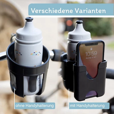 Becher- und Handyhalterung Universal Fahrrad Kinderwagen Getränkehalter, Galdem
