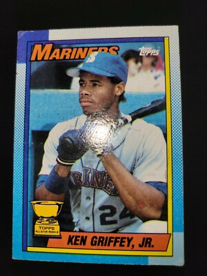 Ken Griffey, JR Rookie Card Error Card On Front Bloody Elbow