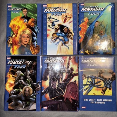 Ultimate Fantastic Four 1 2 3 4 5 6 OHC Marvel Hardcover lot complete 1 signed