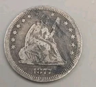 1877-S Seated Liberty Silver Quarter 25C - San Francisco Mint