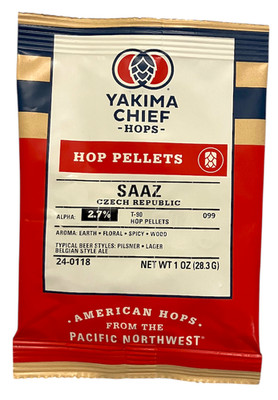 Czech Saaz T-90 Hop Pellets - 1 oz