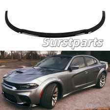 Glossy Black Front Bumper Lip Splitter For 2015-2023 Dodge Charger Widebody New