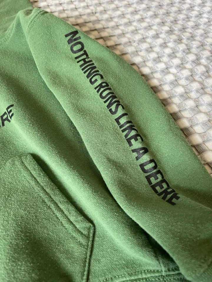 Sudadera con capucha verde John Deere talla 4T John Deere para niños Foto 3 de 4