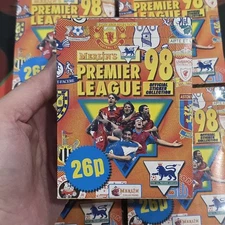 1998 Merlin's​ Premier​ League​ Stickers​ 1 Sealed​ Box (50pack​/Box)