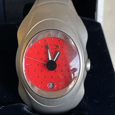 Rare Oakley Titanium Time Bomb Cannon Red #00770 Wristwatch w/ Orig. Box