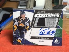 2008-09 SP Game Used Edition SIGnificant Swatches /50 Steve Bernier #SS-SB Auto