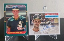 2025 Topps Archives Terry Steinbach Fan Favorites Auto '56 Design + '87 RC Bonus