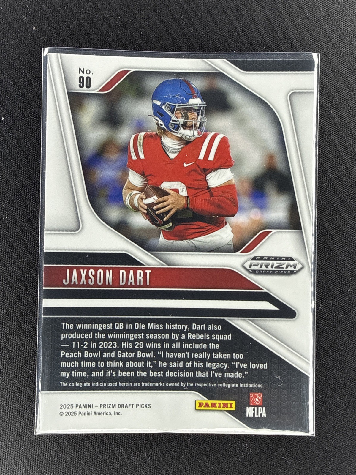 2025 Panini Prizm Draft Picks - Jaxson Dart #90 (RC)