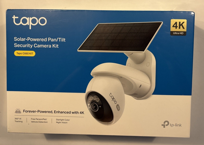 Tapo 4K Outdoor Pan/Tilt Wireless Security Camera, Battery with