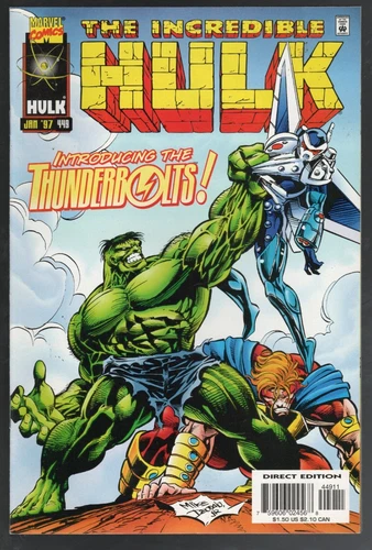 INCREDIBLE HULK # 449 JAN. 1997, 1ST APPEARANCE THE THUNDERBOLTS NM