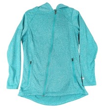 Columbia L Womens Full Zip Green Heathered Hoodie Jacket Athletic