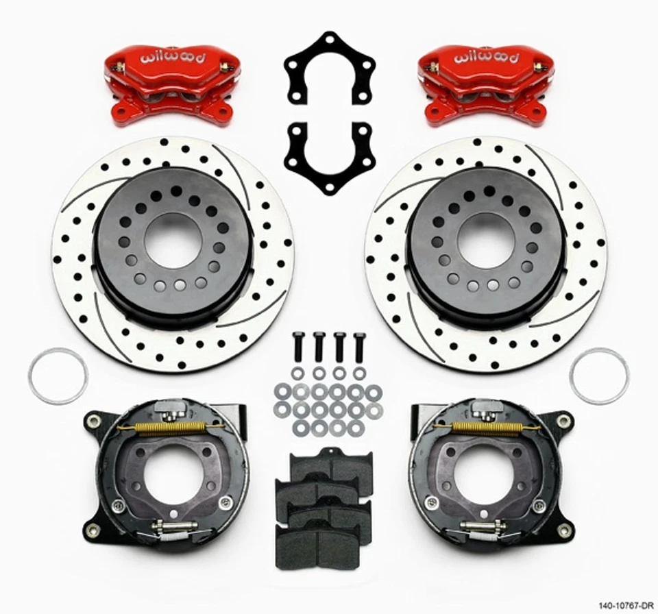 Wilwood 140-10767-DR, KIt Rear Brake Kit Dynalite Mopar / Dana W/Park Brk Perfor - Image 3 of 4