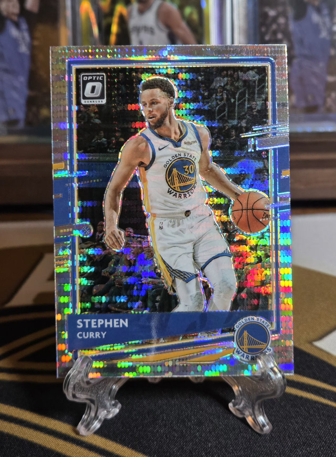 Stephen Curry 2020-21 Panini Donruss Optic #17 Pulsar Prizm
