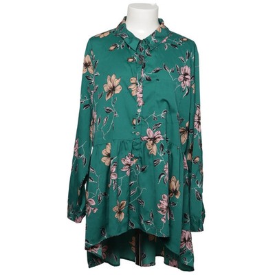 Influence, Tunika, Größe: XL, Grün/Mehrfarbig, Polyester, Blumen, Damen #kW3