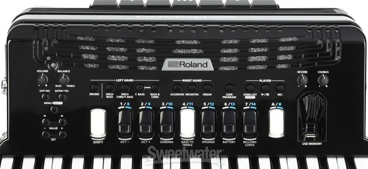 Roland FR-4x Piano-type V-Accordion - Black - Image 3 of 4