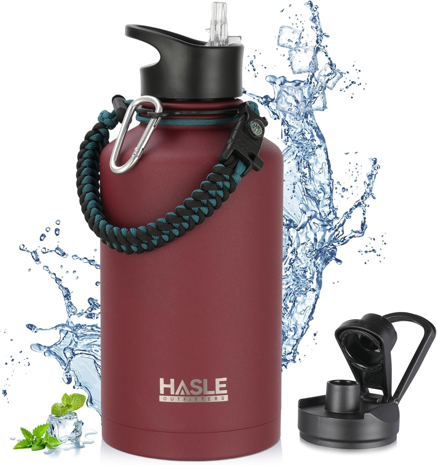 S 64 Oz, Stainless Steel Metal Water Jug With