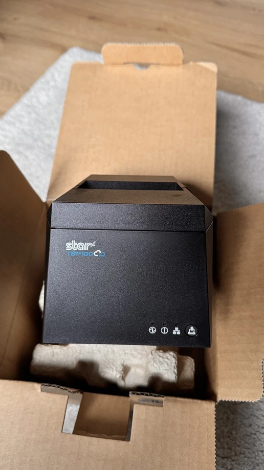 Star Micronics TSP100 TSP143U TSP143 USB Thermal Receipt Printer Black NEW NEU - Bild 2 von 3