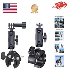 Camera Clamp Mount Bike Motorcycle Handlebar Mounts Accessories, 360 Ball Joi...