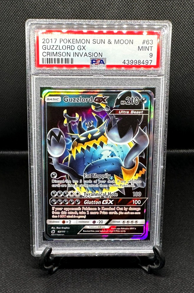 GUZZLORD GX 2017 Pokemon Sun & Moon Crimson Invasion PSA Mint 9 - #63