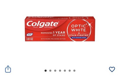 Colgate Optic White Teeth Whitening Toothpaste