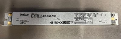 Helvar LL1x80-E-CC-350-700, 5535001,80 W Konstantstrom LED Treiber, 350-700mA