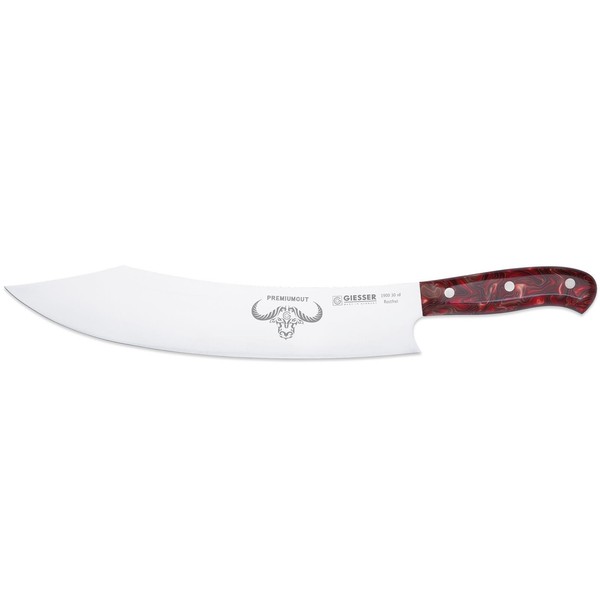 Giesser Fleischmesser 30 Cm Barbecue No 1 Lange Klinge Acrylgriff Rot 1900S30 Rd-image