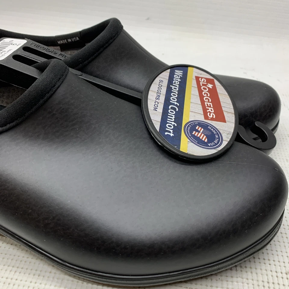 Sloggers 5301BK09 Garden/Rain Shoes Size Men's 9 Women's 11 Black Black Slip-on - Image 3 of 4