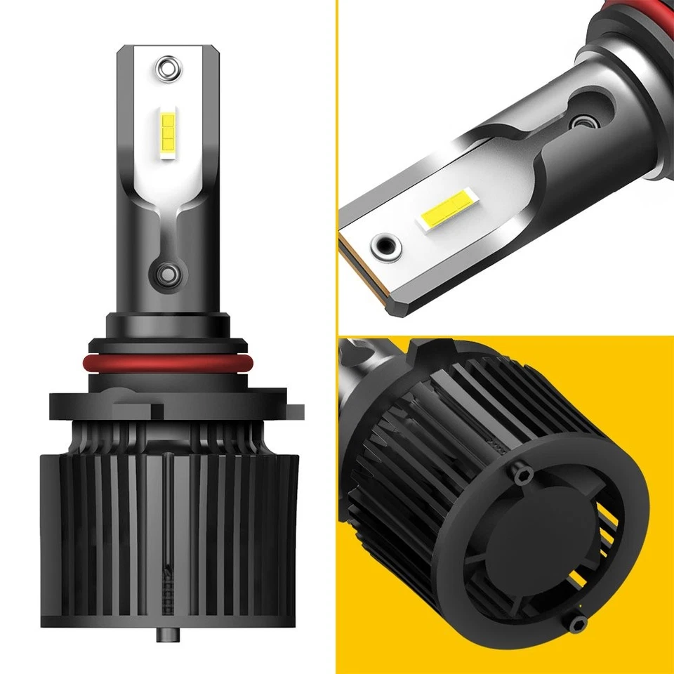 2/4/6X 9005 HB3 LED 6000K Xenon White High Beam Headlight Bulb Kit Mini Design - Image 2 of 4