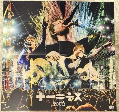 ED SHEERAN SIGNED MATHEMATICS TOUR POSTER - BECKETT COA