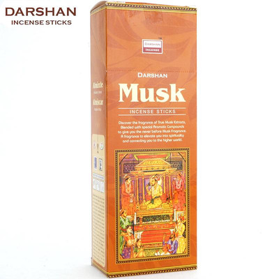 MUSK von DARSHAN 6x 20 RäucherSTÄBCHEN BIG PACK Original Indien Incense