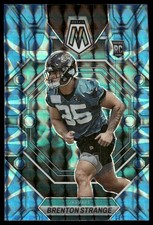 Brenton Strange Rookie RC 2023 Panini Mosaic #286 Reactive Blue Mosaic Jaguars