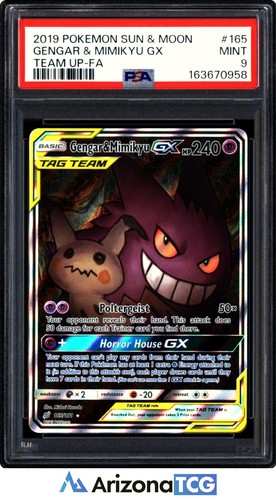 Gengar & Mimikyu-GX graded PSA 9 for sale on eBay