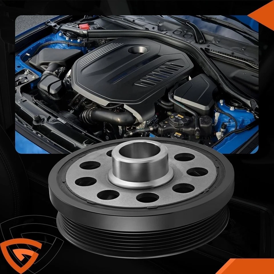 Harmonic Balancer Crankshaft Pulley For BMW 1 3 5 Series 520d 320d 120d 118d N47 - Image 4 of 4
