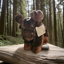 Aurora World Plush - Mini Flopsie - MAXAMOOSE the Moose Stuffed Animal NWT