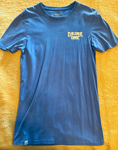 Dutch Bros Men's Blue Double-Sided Graphic Logo Crew Neck T-Shirt S