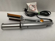 InStyler Rotating Hot Iron 1 1/4" Barrel Silver IS1001 Tested Working