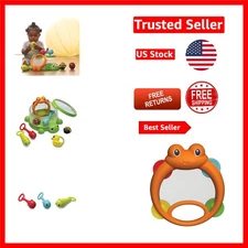 Compact & Colorful 8-Piece Turtle Themed Instruments - Perfect for Little Hands