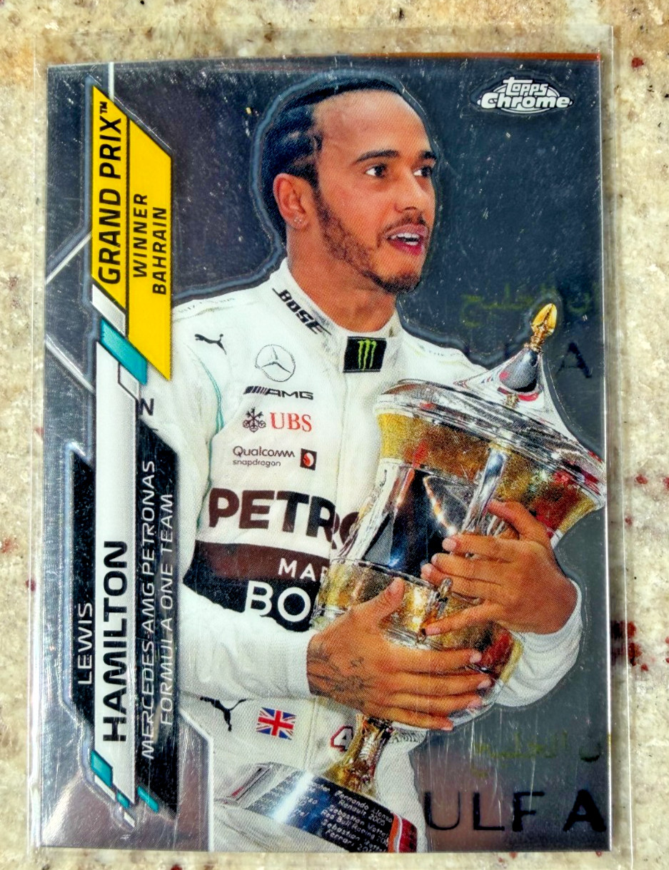 2020 Topps Chrome F1 1 Lewis Hamilton Bahrain Grand Prix Winner #134