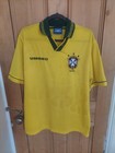 🌟Brazil 1994 World Cup Umbro Home Shirt – Size Large – As Worn by Romário – 🏆