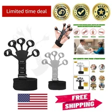 Adjustable Hand Grip Strengthener - 2pcs Finger Resistance Bands for Pain Relief